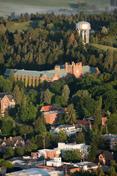 An aerial view 的 University of Idaho's Moscow campus.